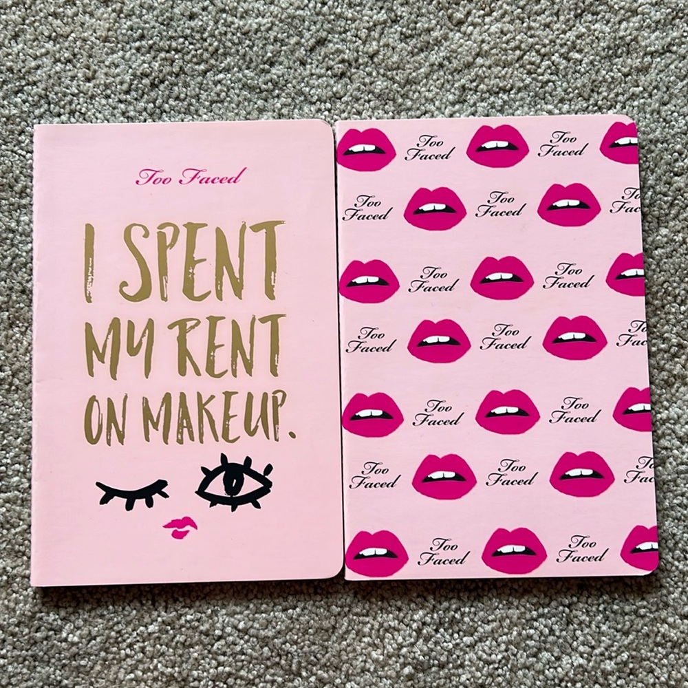 Set of 2 NEW Too Faced notebooks